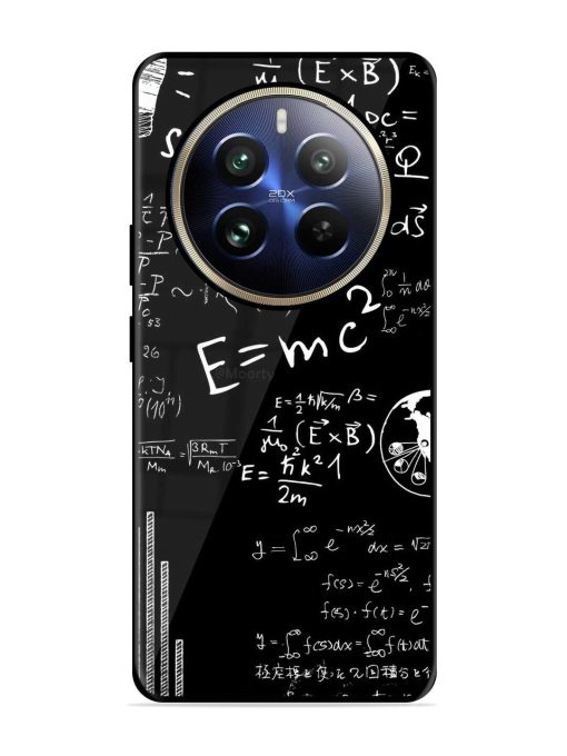 E=Mc2 Mass?Energy Equivalence Glossy Metal Phone Cover for Realme 12 Pro (5G)