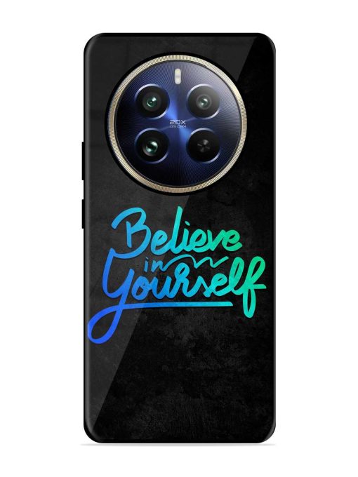 Believe In Yourself Glossy Metal Phone Cover for Realme 12 Pro (5G) Zapvi