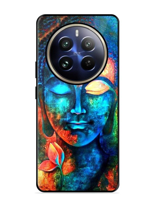 Buddha Painting Glossy Metal Phone Cover for Realme 12 Pro (5G)