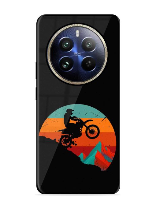 Mountain Bike Glossy Metal Phone Cover for Realme 12 Pro (5G) Zapvi