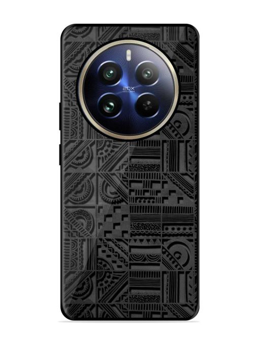 Seamless Pattern Glossy Metal Phone Cover for Realme 12 Pro (5G)