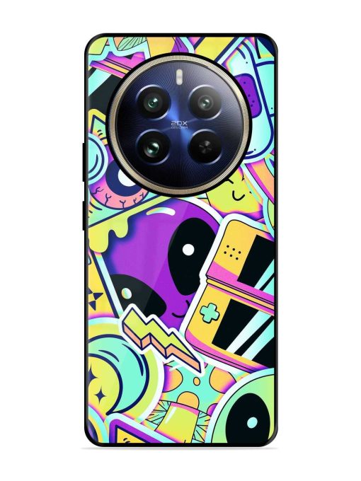 Scratch Art Glossy Metal Phone Cover for Realme 12 Pro (5G) Zapvi