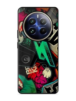 Graffiti Art Glossy Metal Phone Cover for Realme 12 Pro (5G)