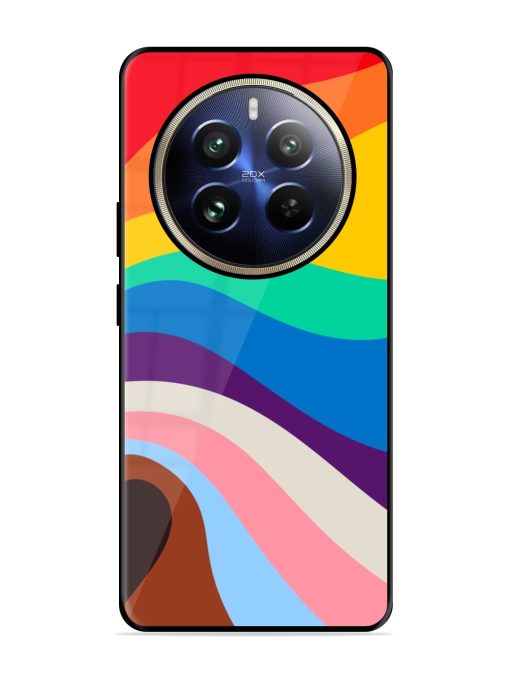 Minimal Pride Art Glossy Metal Phone Cover for Realme 12 Pro (5G)