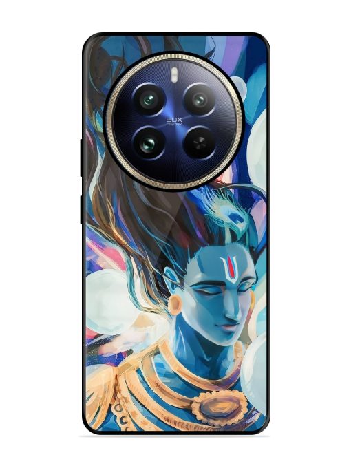 Bhagwan Sri Krishna Glossy Metal Phone Cover for Realme 12 Pro (5G)