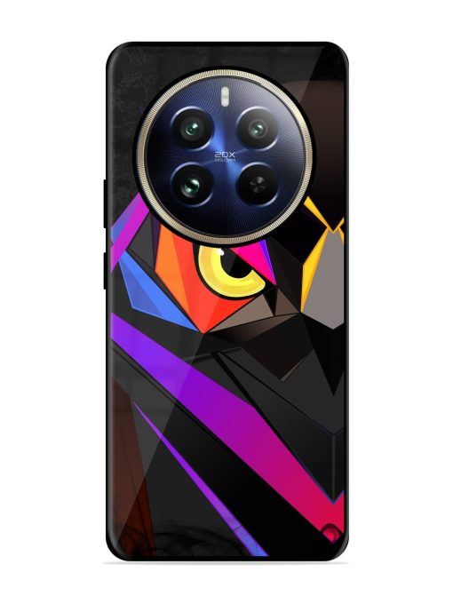 Wpap Owl Glossy Metal Phone Cover for Realme 12 Pro (5G)