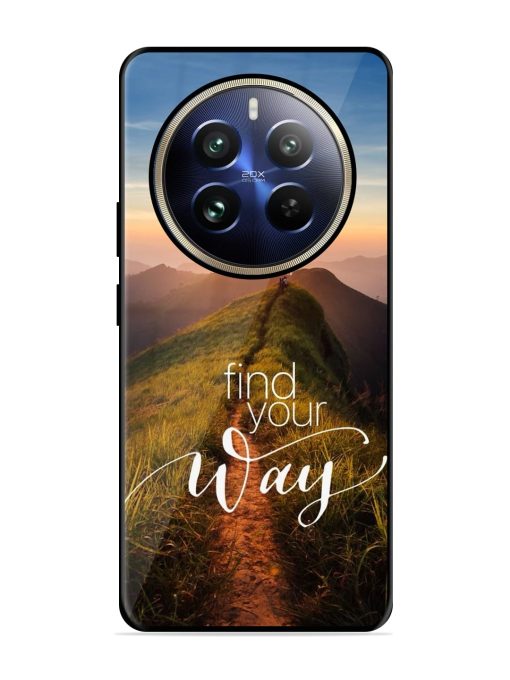 Find Your Way Glossy Metal Phone Cover for Realme 12 Pro (5G) Zapvi