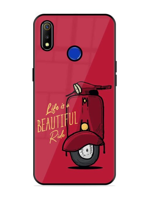 Life Is Beautiful Rides Glossy Metal Phone Cover for Realme 3 Zapvi