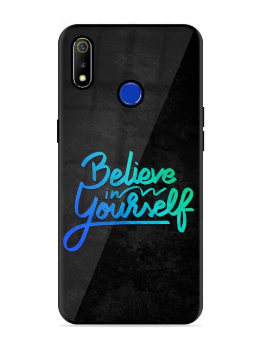 Believe In Yourself Glossy Metal Phone Cover for Realme 3 Zapvi