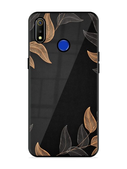 Foliage Art Glossy Metal Phone Cover for Realme 3 Zapvi