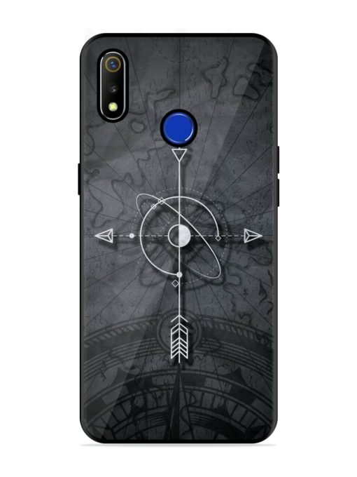 Lighting Cross Glossy Metal Phone Cover for Realme 3 Zapvi