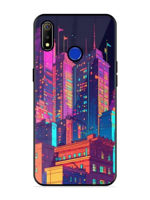 City View Glossy Metal Phone Cover for Realme 3