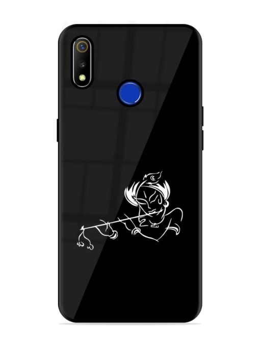 Krishna Flute Glossy Metal Phone Cover for Realme 3