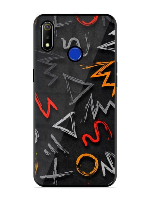 Grungy Graffiti Glossy Metal Phone Cover for Realme 3 Zapvi