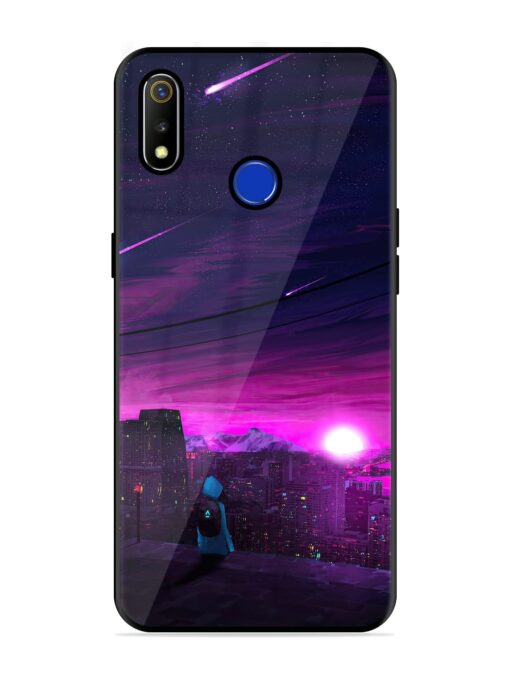 Empty Attempt Glossy Metal Phone Cover for Realme 3