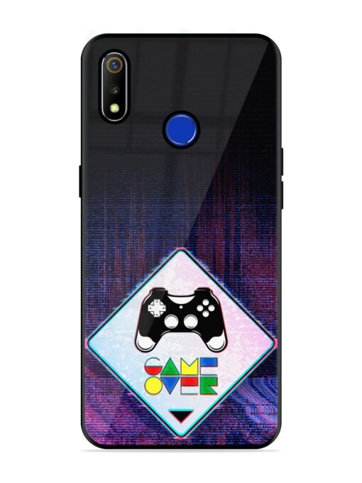 Game Over Glossy Metal Phone Cover for Realme 3 Zapvi