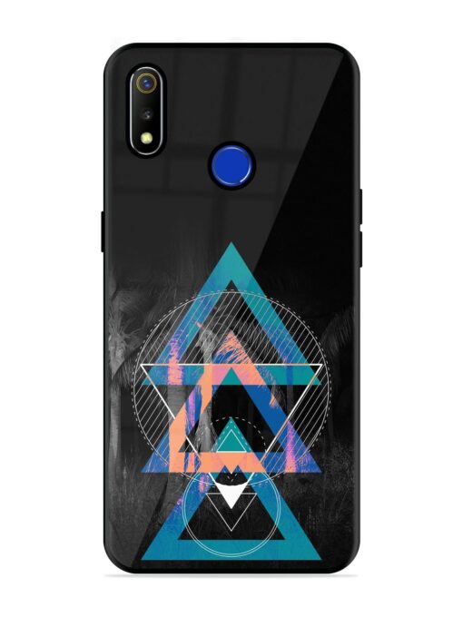 Indie Cross Glossy Metal Phone Cover for Realme 3 Zapvi