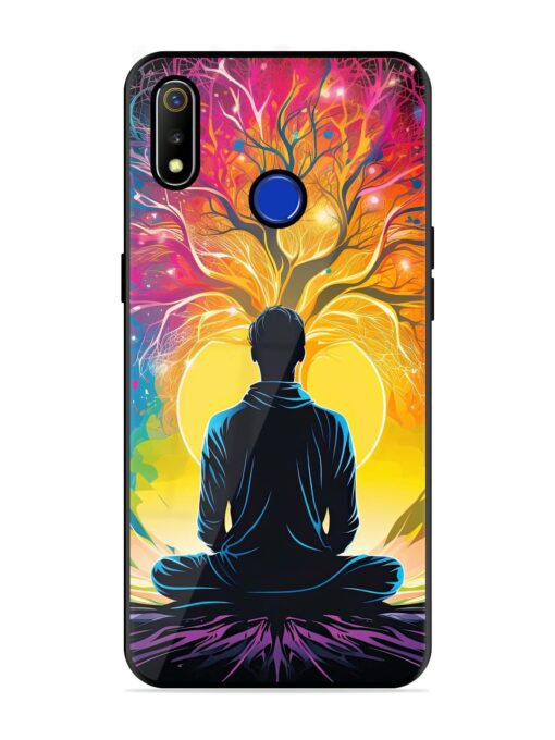 Mind Colourful Glossy Metal Phone Cover for Realme 3