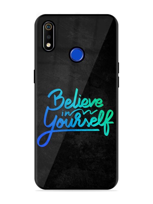 Believe In Yourself Glossy Metal Phone Cover for Realme 3I Zapvi