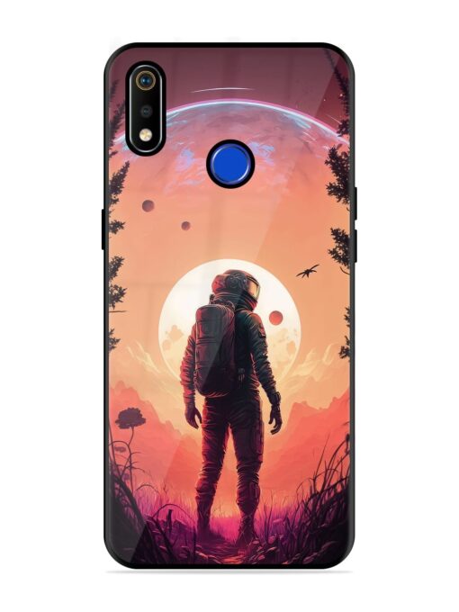 Red Sky At Morning Glossy Metal Phone Cover for Realme 3I