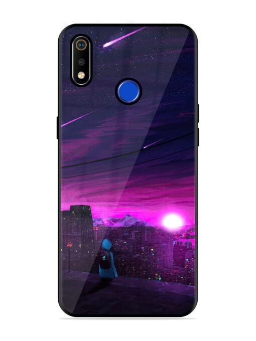 Empty Attempt Glossy Metal Phone Cover for Realme 3I