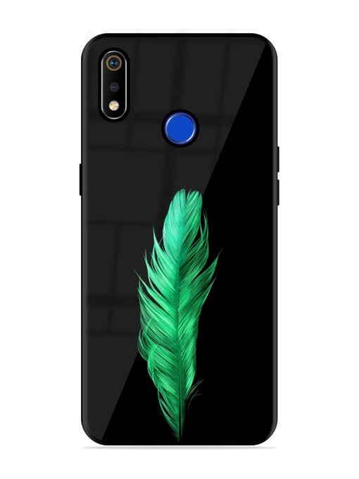 Feather Texture Glossy Metal Phone Cover for Realme 3I