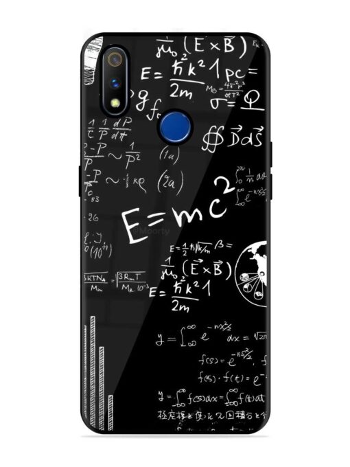 E=Mc2 Mass?Energy Equivalence Glossy Metal Phone Cover for Realme 3 Pro Zapvi