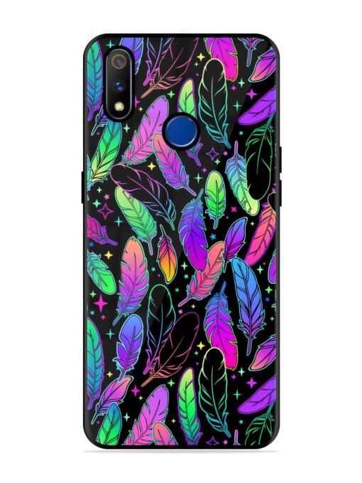 Bright Multi Colored Seamless Glossy Metal Phone Cover for Realme 3 Pro Zapvi