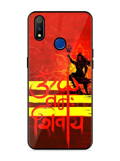 Illustration Lord Shiva Glossy Metal TPU Phone Cover for Realme 3 Pro Zapvi