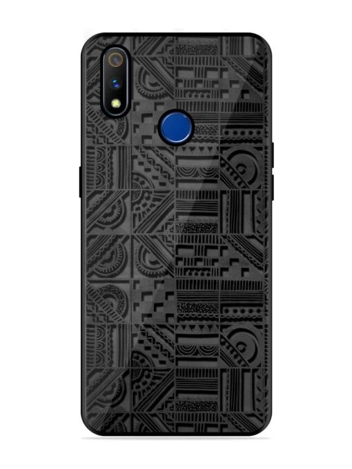 Seamless Pattern Glossy Metal Phone Cover for Realme 3 Pro