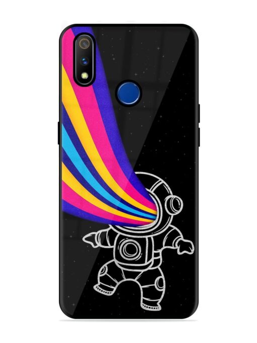 Astronaut Glossy Metal TPU Phone Cover for Realme 3 Pro Zapvi