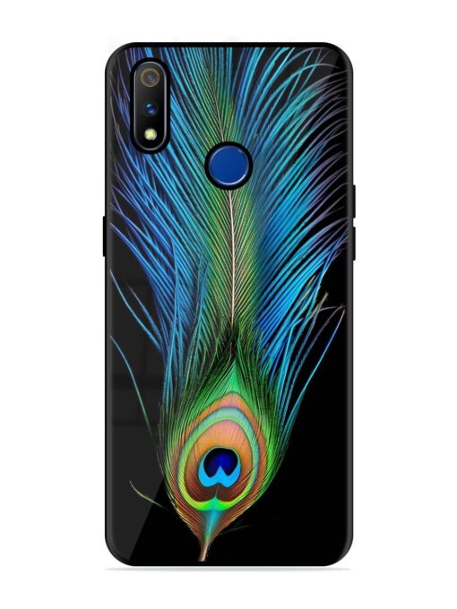 Peacock Feather Glossy Metal TPU Phone Cover for Realme 3 Pro Zapvi