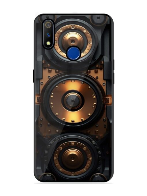 Sound Box Glossy Metal Phone Cover for Realme 3 Pro