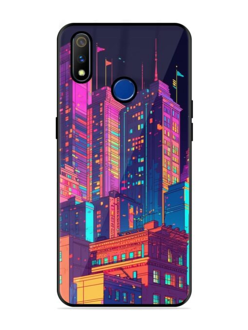 City View Glossy Metal Phone Cover for Realme 3 Pro Zapvi