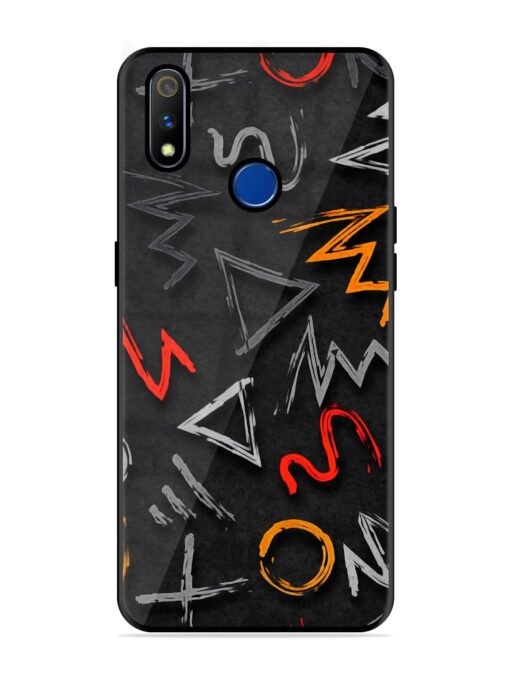 Grungy Graffiti Glossy Metal Phone Cover for Realme 3 Pro