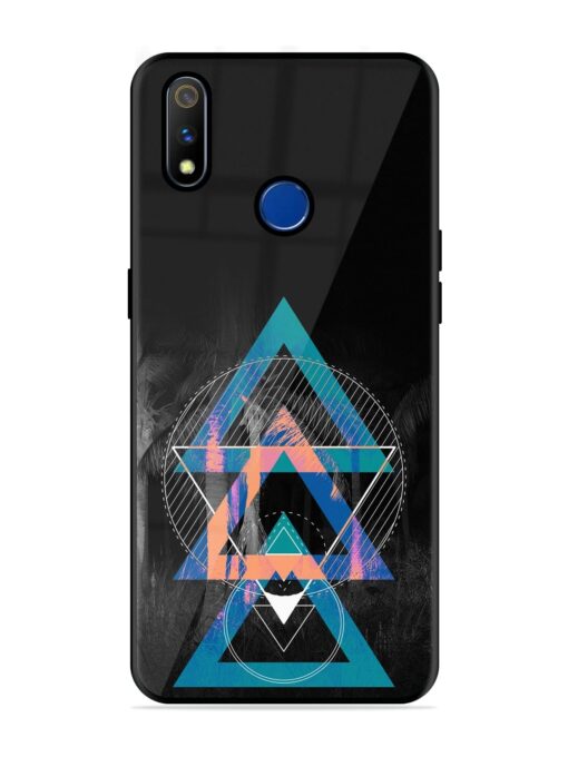 Indie Cross Glossy Metal Phone Cover for Realme 3 Pro