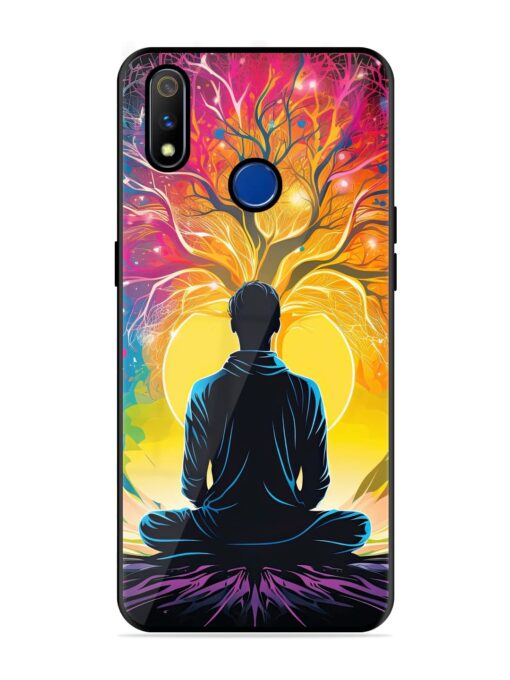 Mind Colourful Glossy Metal Phone Cover for Realme 3 Pro Zapvi