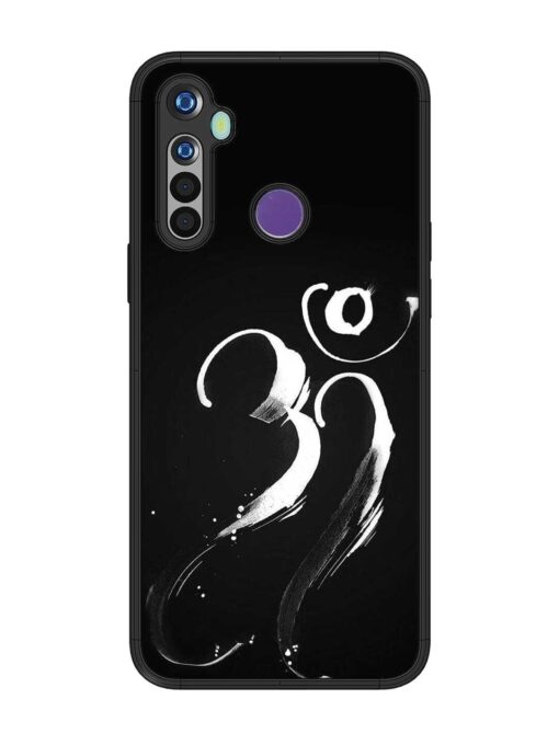 Om Logo Glossy Metal Phone Cover for Realme 5 Zapvi