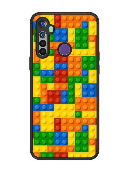 Building Blocks Glossy Metal TPU Phone Cover for Realme 5 Zapvi