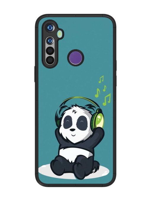 Music Panda Glossy Metal Phone Cover for Realme 5