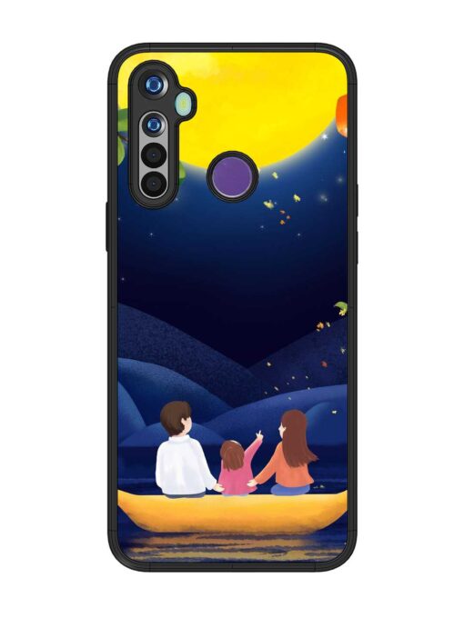 Happy Family And Beautiful View Glossy Metal Phone Cover for Realme 5