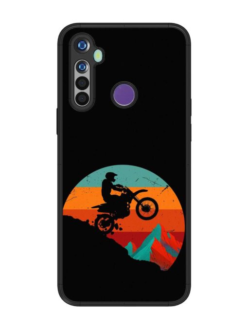 Mountain Bike Glossy Metal Phone Cover for Realme 5 Zapvi