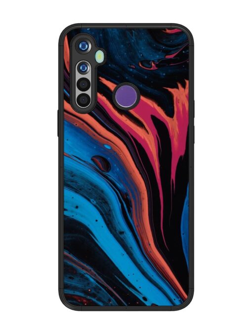 Liquefied Art Glossy Metal TPU Phone Cover for Realme 5 Zapvi