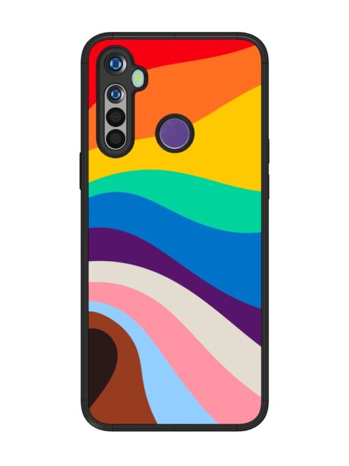 Minimal Pride Art Glossy Metal Phone Cover for Realme 5