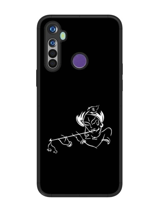 Krishna Flute Glossy Metal Phone Cover for Realme 5 Zapvi