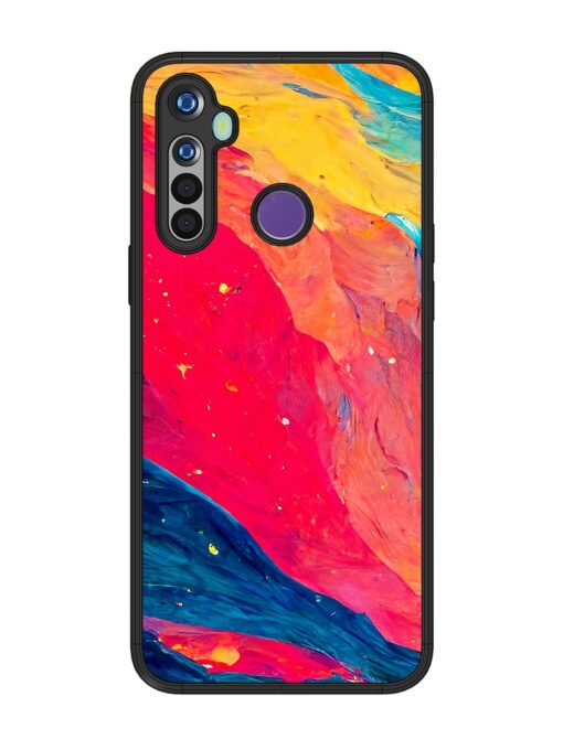 Starry Night Glossy Metal Phone Cover for Realme 5 Zapvi