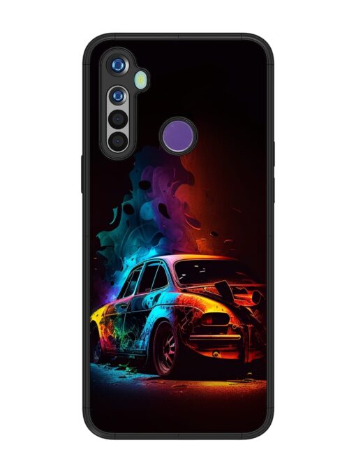 High Classic Car Art Glossy Metal Phone Cover for Realme 5 Zapvi