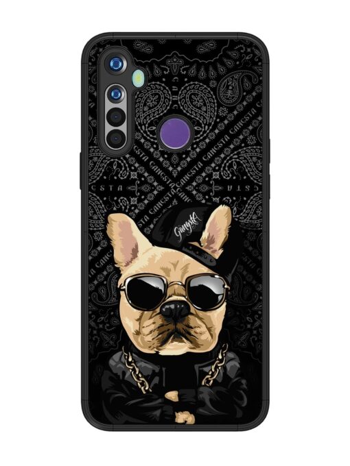 Gangsta Cool Sunmetales Dog Glossy Metal Phone Cover for Realme 5