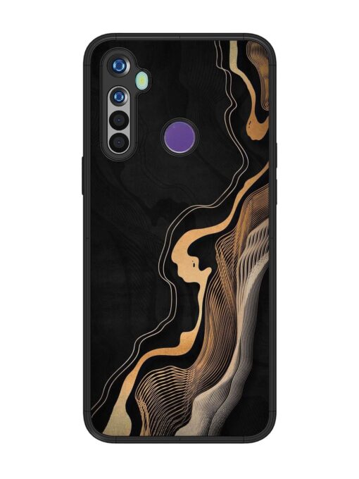 Abstract Art Glossy Metal TPU Phone Cover for Realme 5I