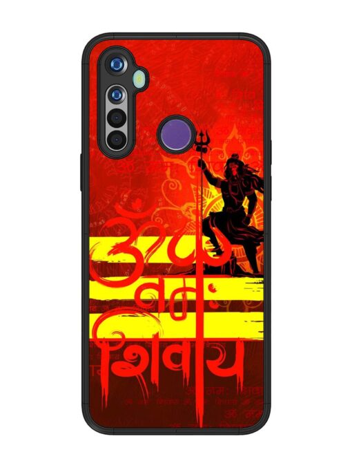 Illustration Lord Shiva Glossy Metal TPU Phone Cover for Realme 5I